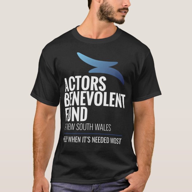 Camiseta Actores Fondo Benéfico De Mercancías Nuevas. (Anverso)