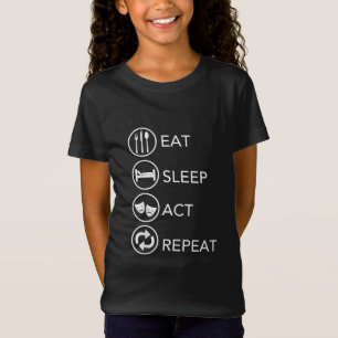Camiseta Actores que actúen como regalo de repetición de la
