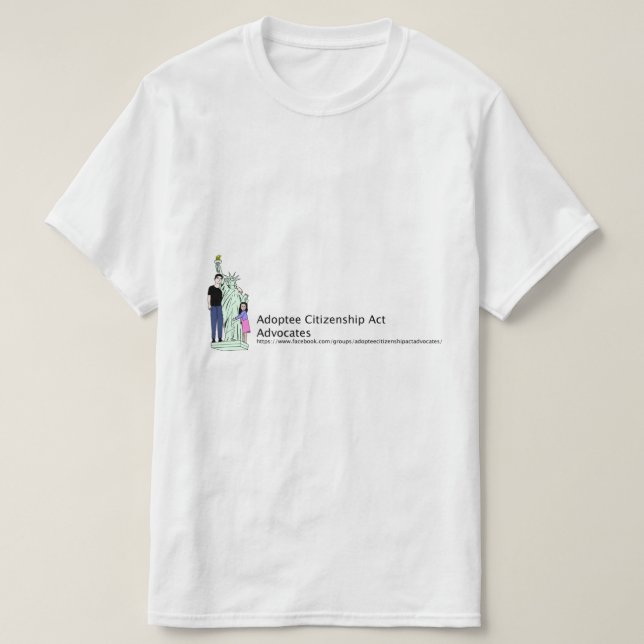 Camiseta Actos de la ciudadanía del adoptado (Diseño del anverso)