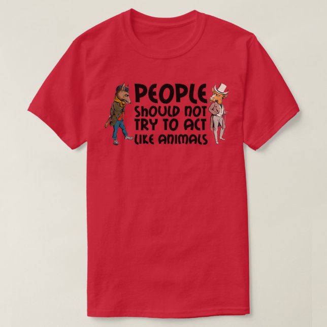 Camiseta Actos extraños de animales (Diseño del anverso)