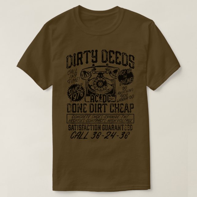 Camiseta Actos sucios 1976 (Diseño del anverso)