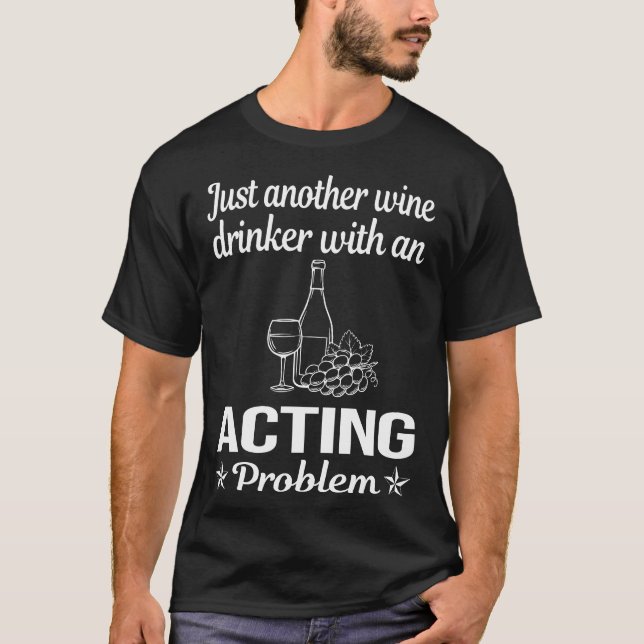Camiseta Actriz actriz actora de Wine Drinker (Anverso)