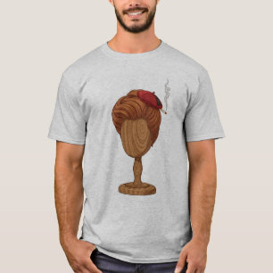 Camiseta Actriz amarga de peluca francesa