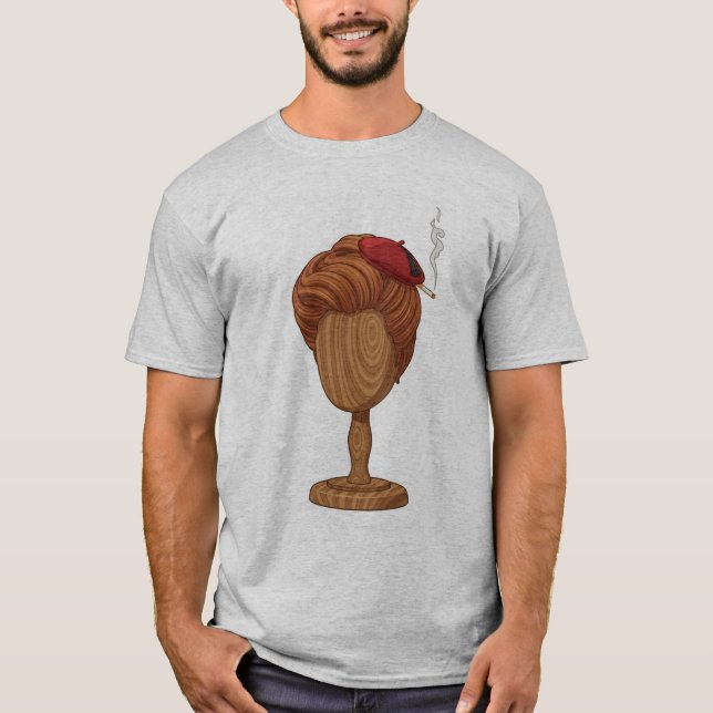 Camiseta Actriz amarga de peluca francesa (Anverso)