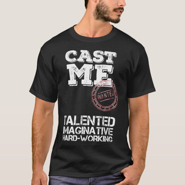 Camiseta Actriz cantante de actor de audio Epic Cast Me (Anverso)