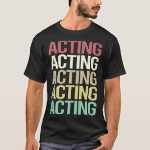 Camiseta Actriz de actores coloridos de texto
