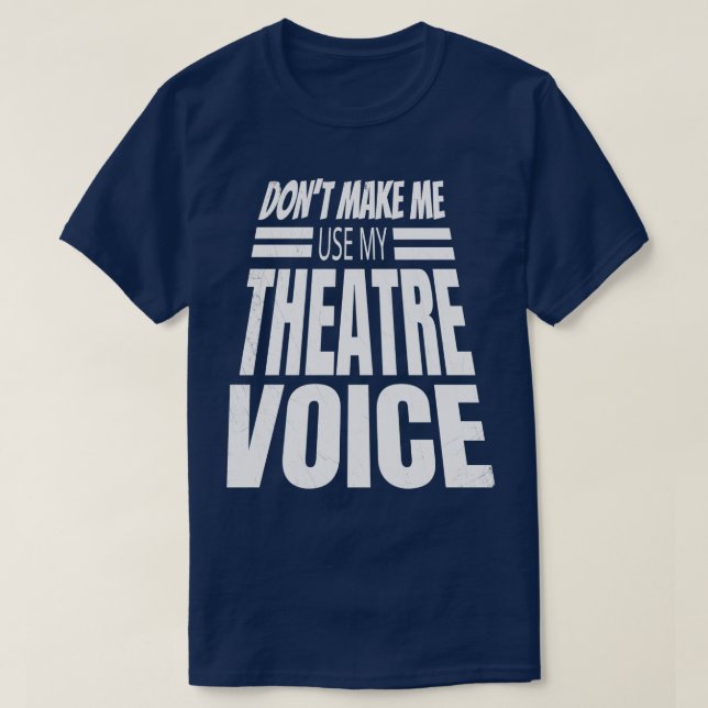 Camiseta Actriz de actores de entretenimiento de Broadway L (Diseño del anverso)