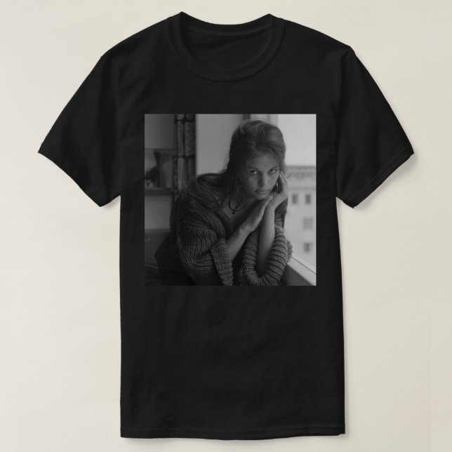 Camiseta Actriz de Retro Claudia de Vintage Regalo Cardinal (Diseño del anverso)