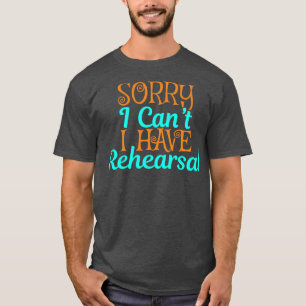Camiseta Actriz de teatro de ensayo