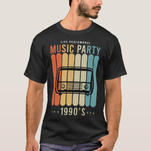 Camiseta Actuación en vivo Música Fiesta Musical, Música de