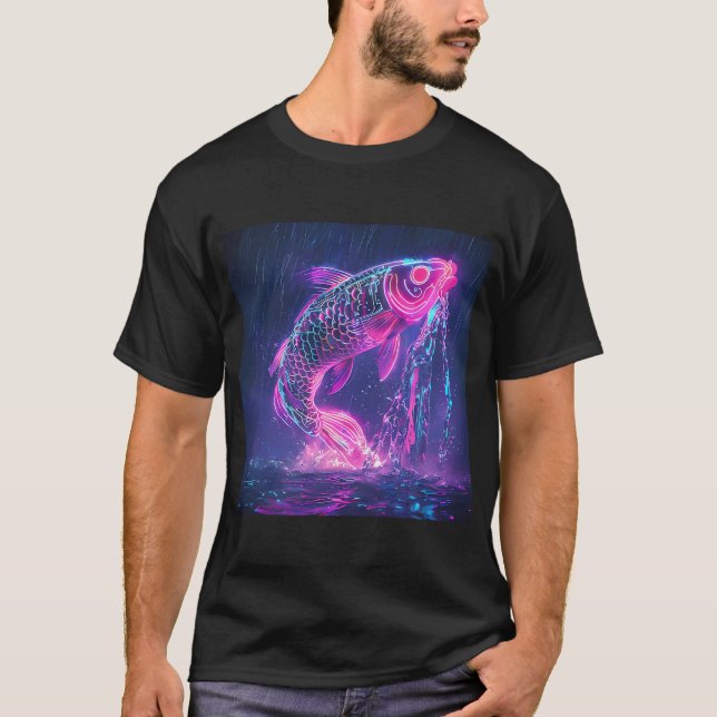 Camiseta Actualización de corriente de neón (Anverso)