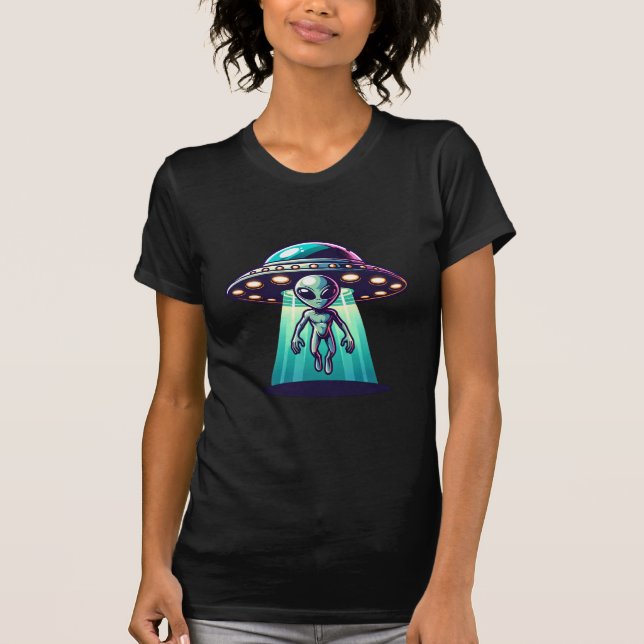 Camiseta Actualización de OVNI y Alien (Anverso)