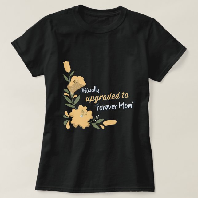 Camiseta Actualización oficial a la mamá adoptiva para siem (Diseño del anverso)