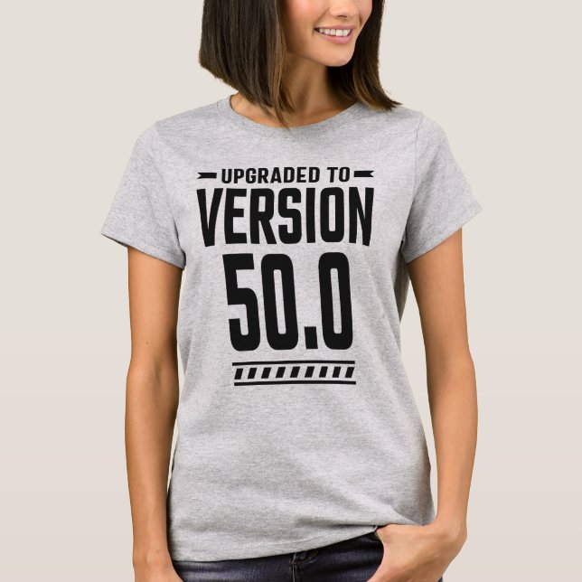Camiseta Actualizar a la versión 50.0 (Anverso)