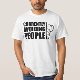 Camiseta Actualmente Evitando a la Gente Introvertido Minim