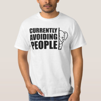 Camiseta Actualmente Evitando a la Gente Introvertido Minim