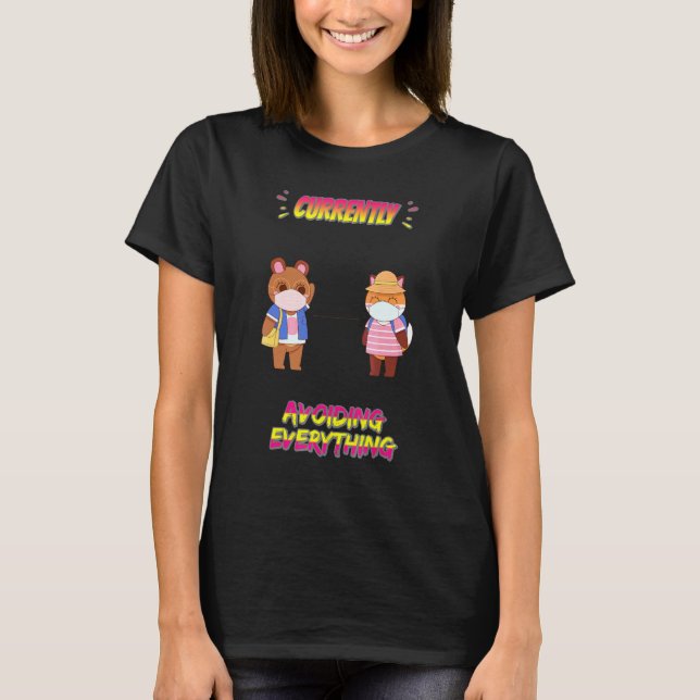 Camiseta Actualmente evitando todo lo que dice sarcástico (Anverso)