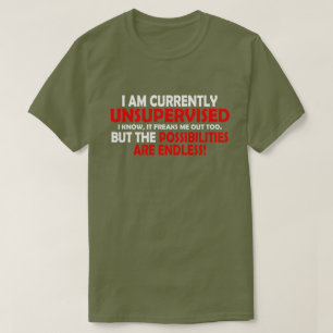 CAMISETA ACTUALMENTE NO ESTOY SUPERVISADO. ¡LAS POSIBILIDA