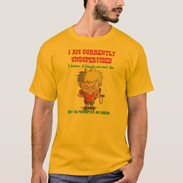 Camiseta Actualmente no supervisado (Anverso)