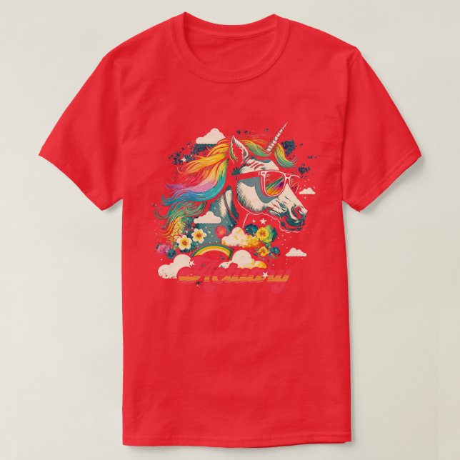 Camiseta Actuario de Rainbow Unicorn (Diseño del anverso)