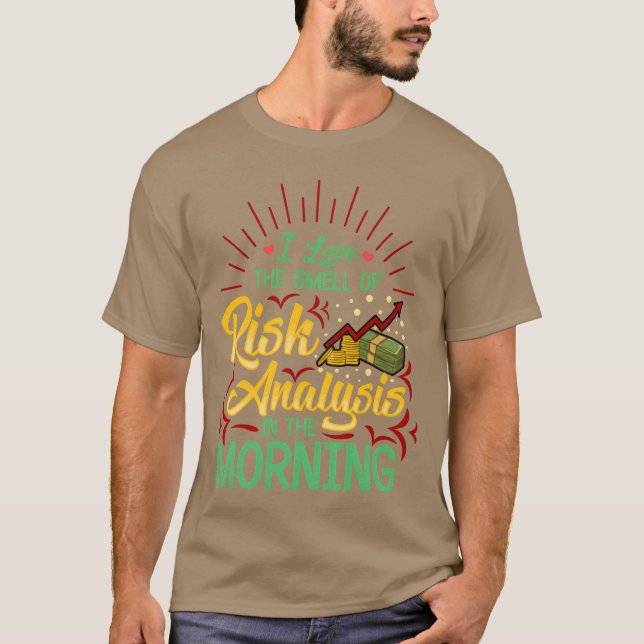 Camiseta Actuario I Lovehe Olor Del Análisis De Riesgos En  (Anverso)