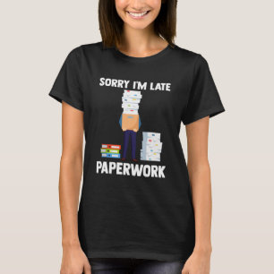 Camiseta Actuario y oficina del agente de seguros