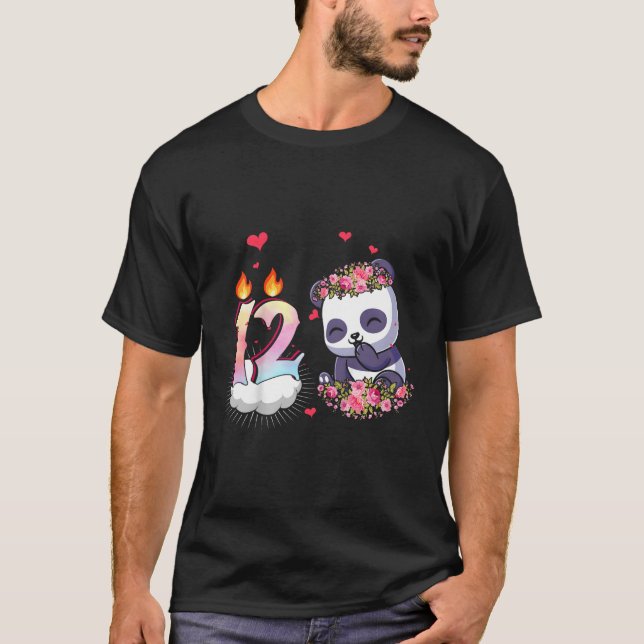Camiseta Acuarela 12.ª Panda 12 (Anverso)