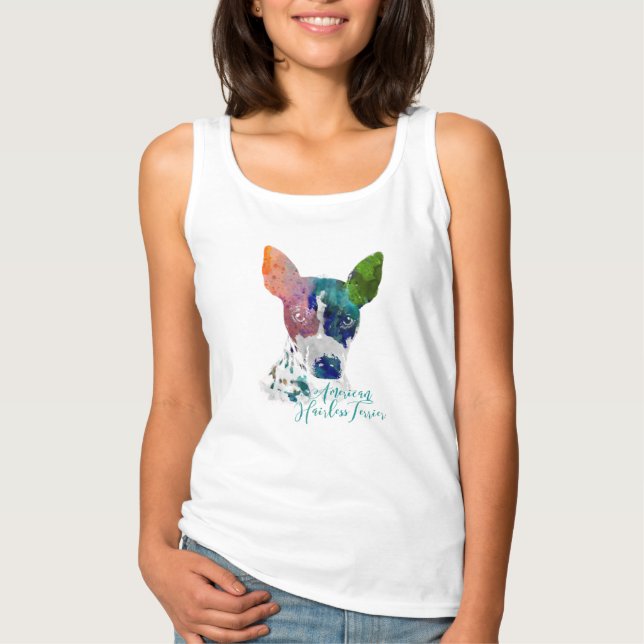 Camiseta Acuarela AHT Tanque básico femenino (Anverso)