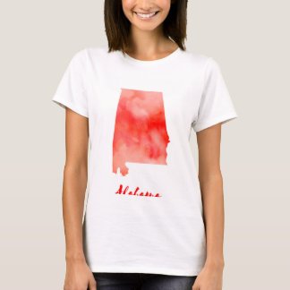 Camiseta Acuarela Alabama Estados Unidos