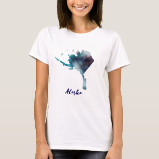 Camiseta Acuarela Alaska Estados Unidos