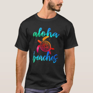 Camiseta Acuarela Aloha Bebe Turtle Shirin Hawaiin Sea
