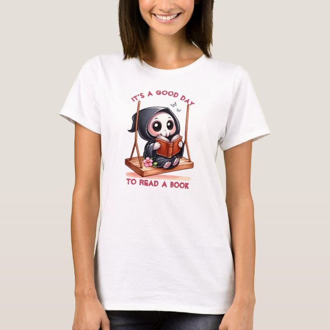 Camiseta Acuarela Amante de los Libros Segador (Anverso)
