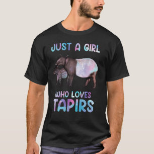 Camiseta Acuarela Animal De Vida Silvestre Sólo Un Chica Qu