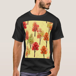 Camiseta Acuarela Árboles otoñales: Ilustracion sin foco