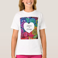 Acuarela Arcoiris Mandala con corazón