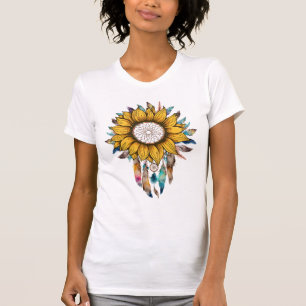 Camiseta acuarela boho