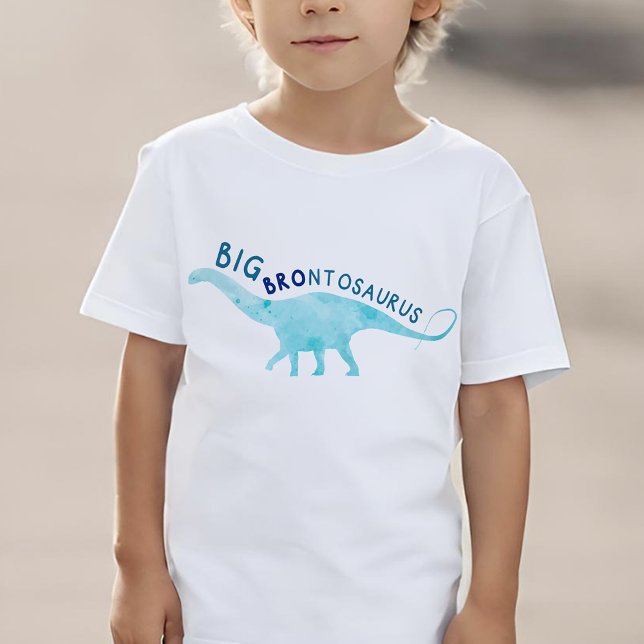 Camiseta Acuarela Brontosauro Gran Hermano Dinosaurio (Subido por el creador)