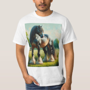 Camiseta Acuarela caballo percherón