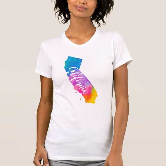 Camiseta Acuarela California (Anverso)
