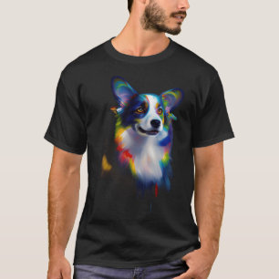 Camiseta Acuarela Cardigan Galés Corgi Perro Hombres Mujere