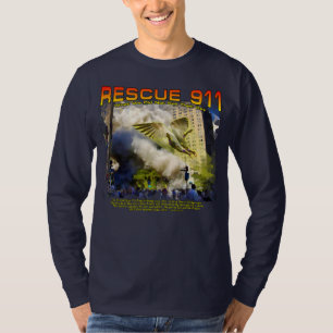 Camiseta acuarela compuesta "Rescue 911" con un mensaje