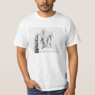 Camiseta Acuarela conmemorativa Lincoln y dibujo a lápiz