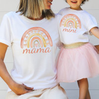 Acuarela Cute Boho Arcoiris Mini corazón de amor