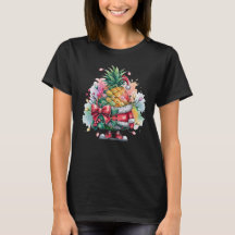 acuarela de árbol de piña navidad