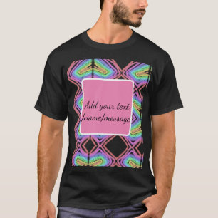 Camiseta Acuarela de arcoíris agregar texto de nombre mensa