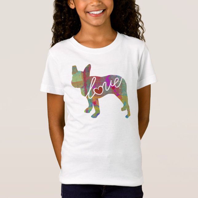 Camiseta Acuarela de Boston Terrier (Anverso)