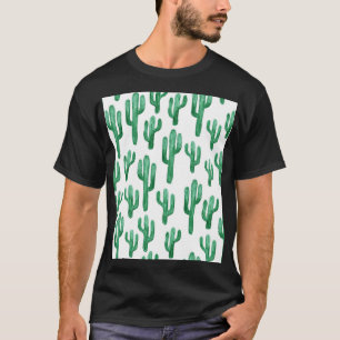 Camiseta acuarela de cactus: ilustracion dibujado a mano