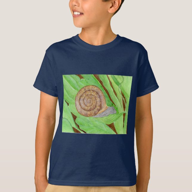 Camiseta Acuarela de caracol (Anverso)