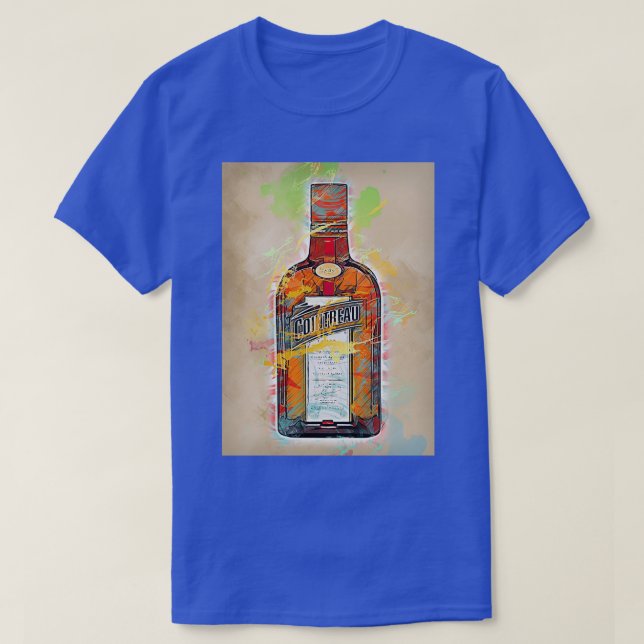 Camiseta acuarela de Cointreau (Diseño del anverso)