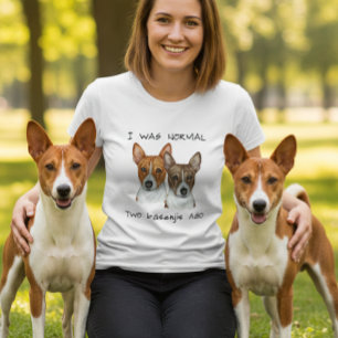 Camiseta Acuarela de 'Era normal hace dos Basenjis'